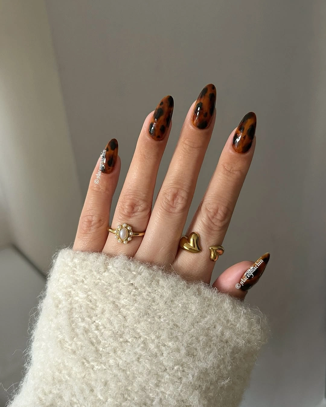 Stylish Fall Nail Trends 2026 Classic Brown Tortoiseshell Nails