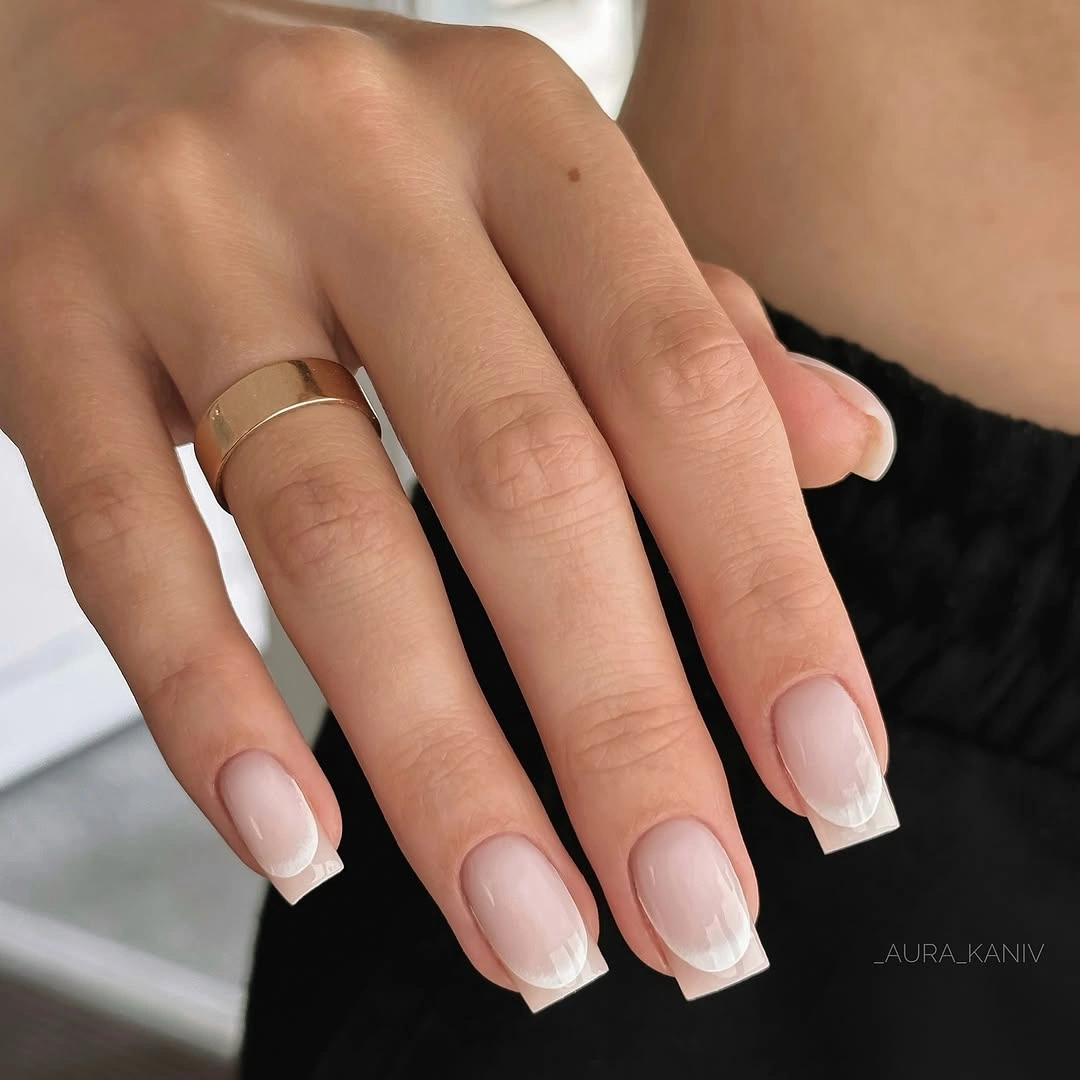 stylish fall nails for fair skin tones 2026 Classic Milky French for an Effortless Fall Look