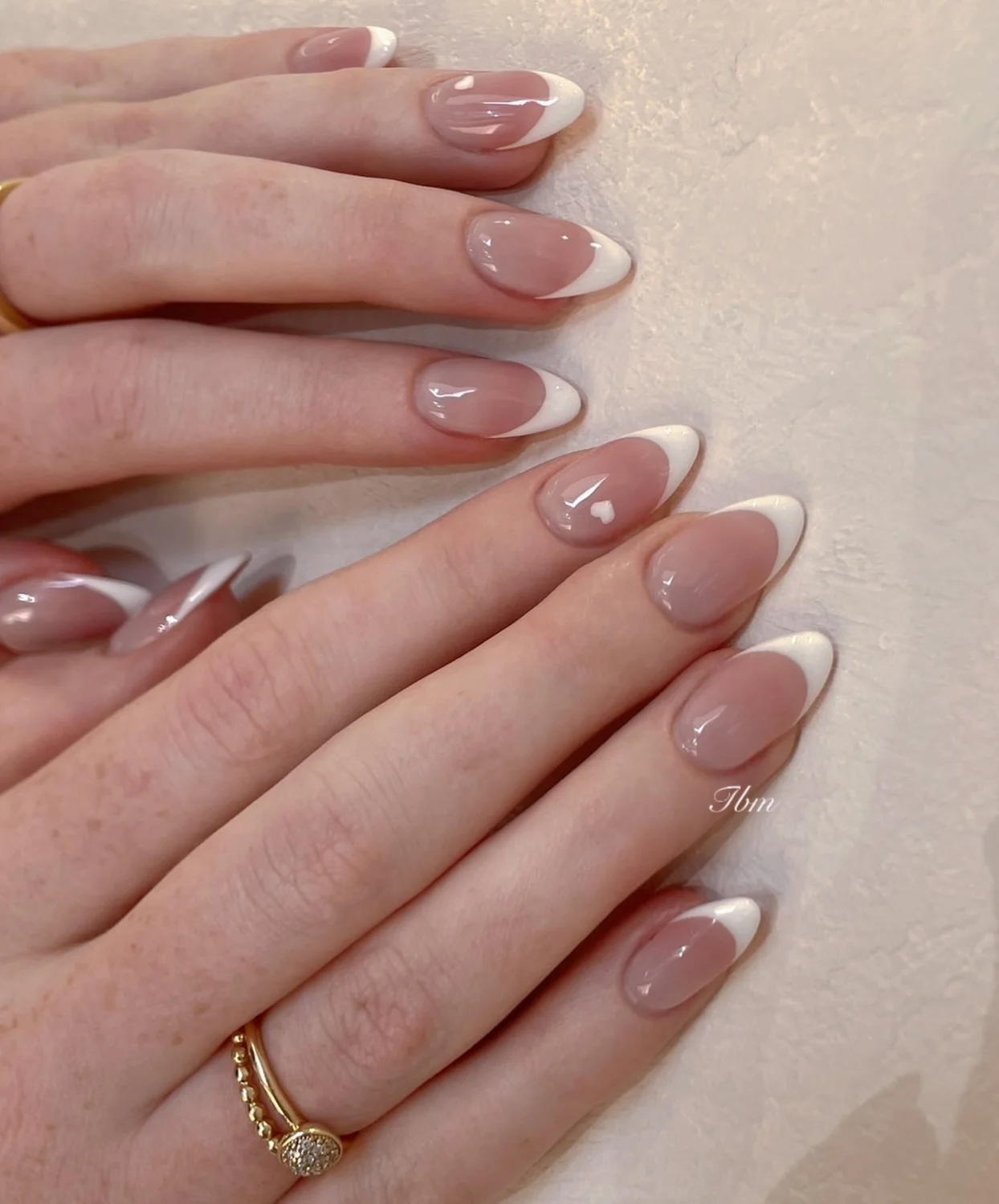 trendy fall french nails 2026 Classic Soft Almond French for Everyday Fall Style