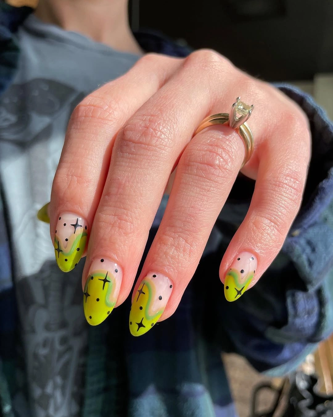 unique halloween nail art 2026 Neon Slime Green Halloween Nails